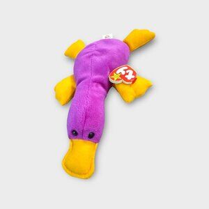 Ty Beanie Baby “Patti” the Platypus – Magenta & Yellow Plush – With Tag
